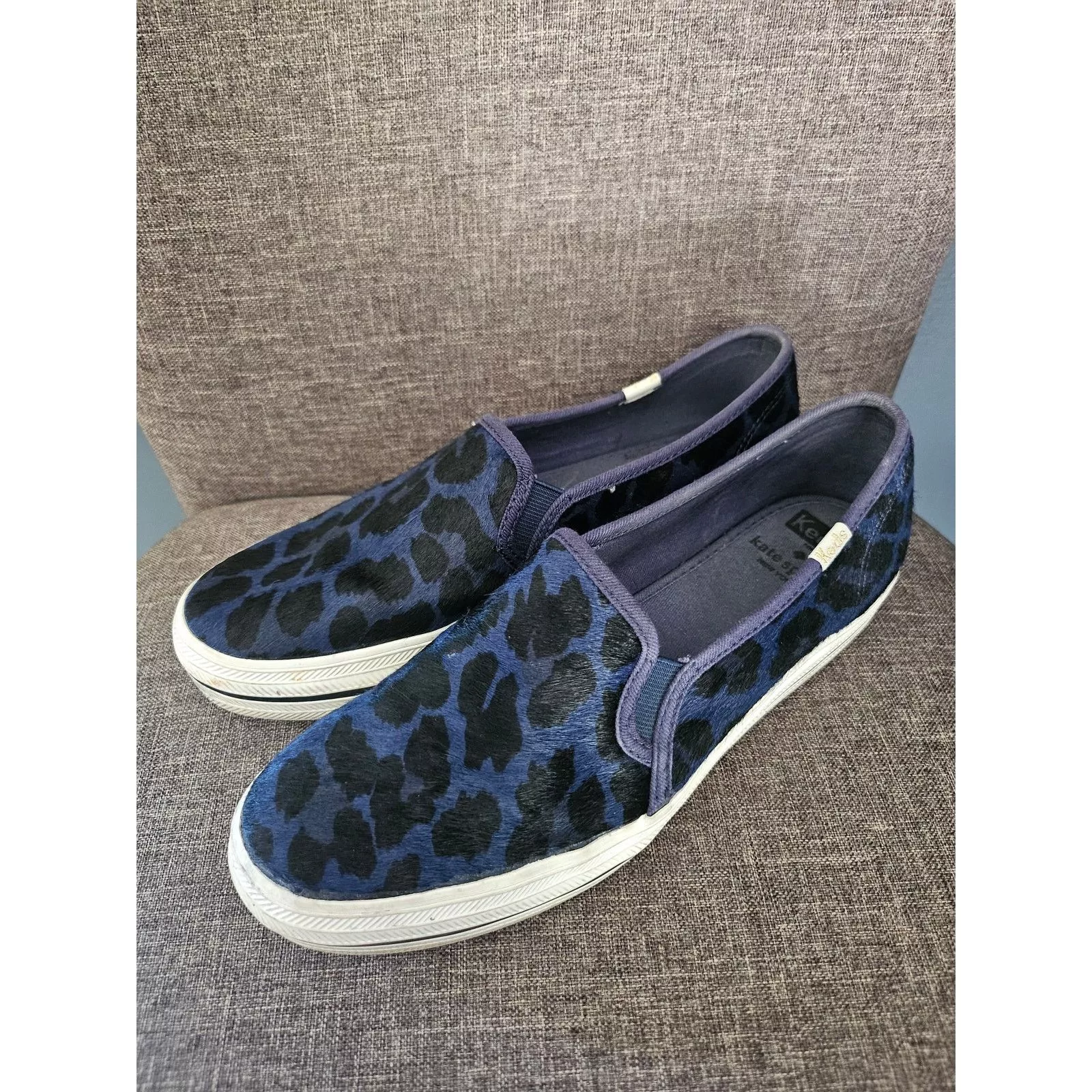 Kate Spade Low Top Sneakers Kate Spade Cheetah Blue Sneakers Size 8
