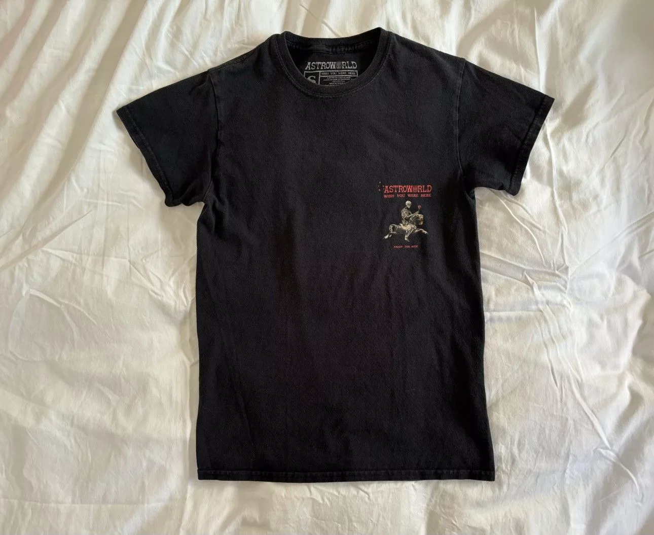 Travis Scott Short Sleeve T Shirts Travis Scott Season Pass Tee Shirt Black