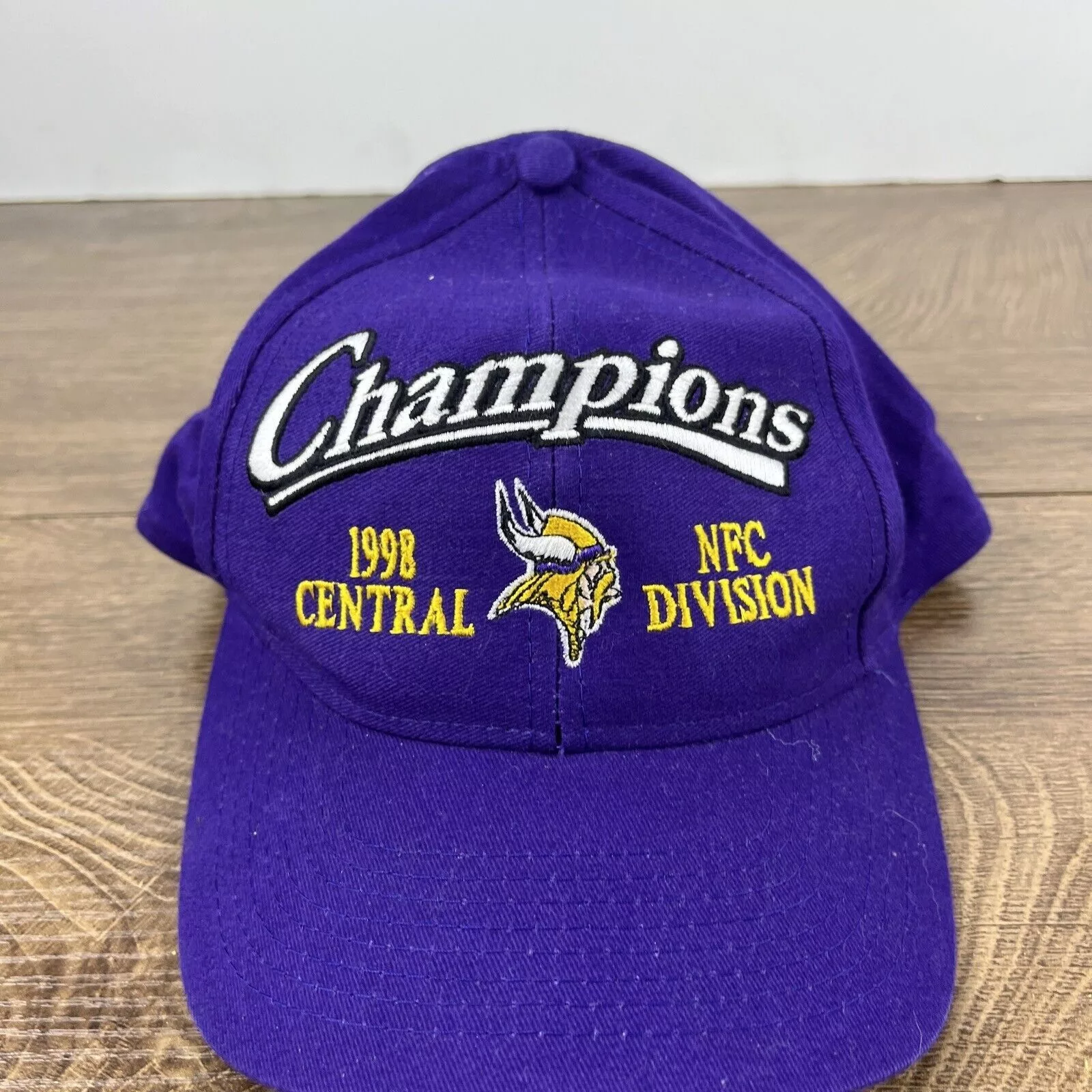 Other Hats Other Minnesota Vikings Hat 1998 Division Champions Hat Adjustable Purple