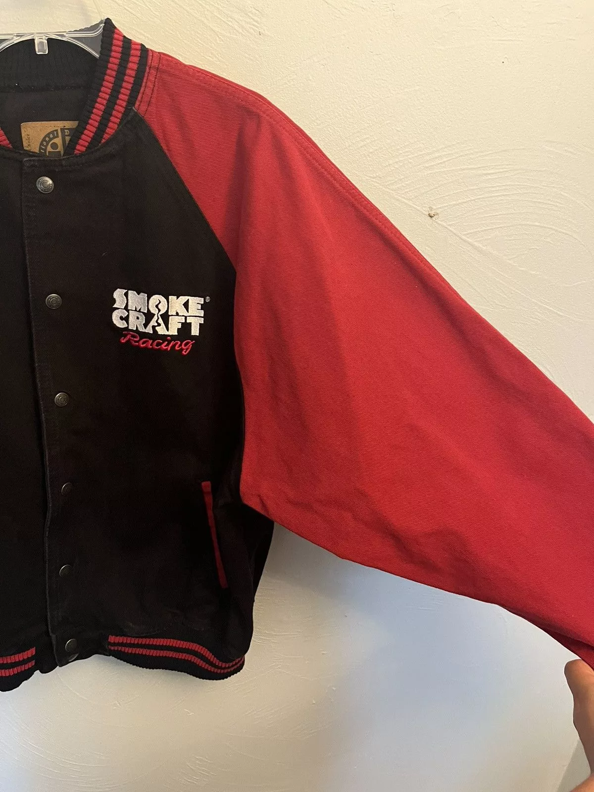 Vintage Denim Jackets Vintage International Denim Varsity Jacket Black