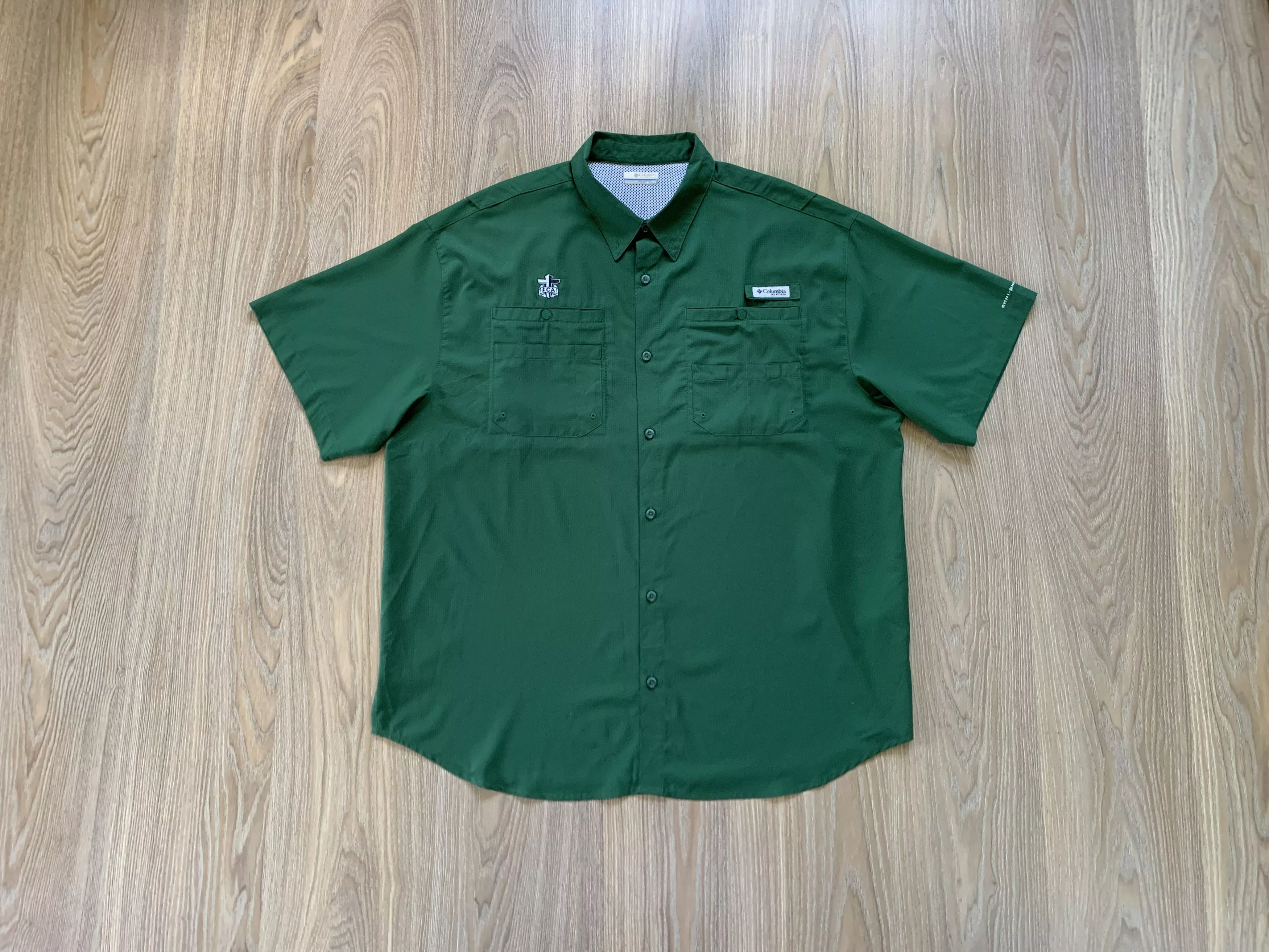 Columbia Shirts Button Ups Columbia PFC Buttin Up Shirt Green