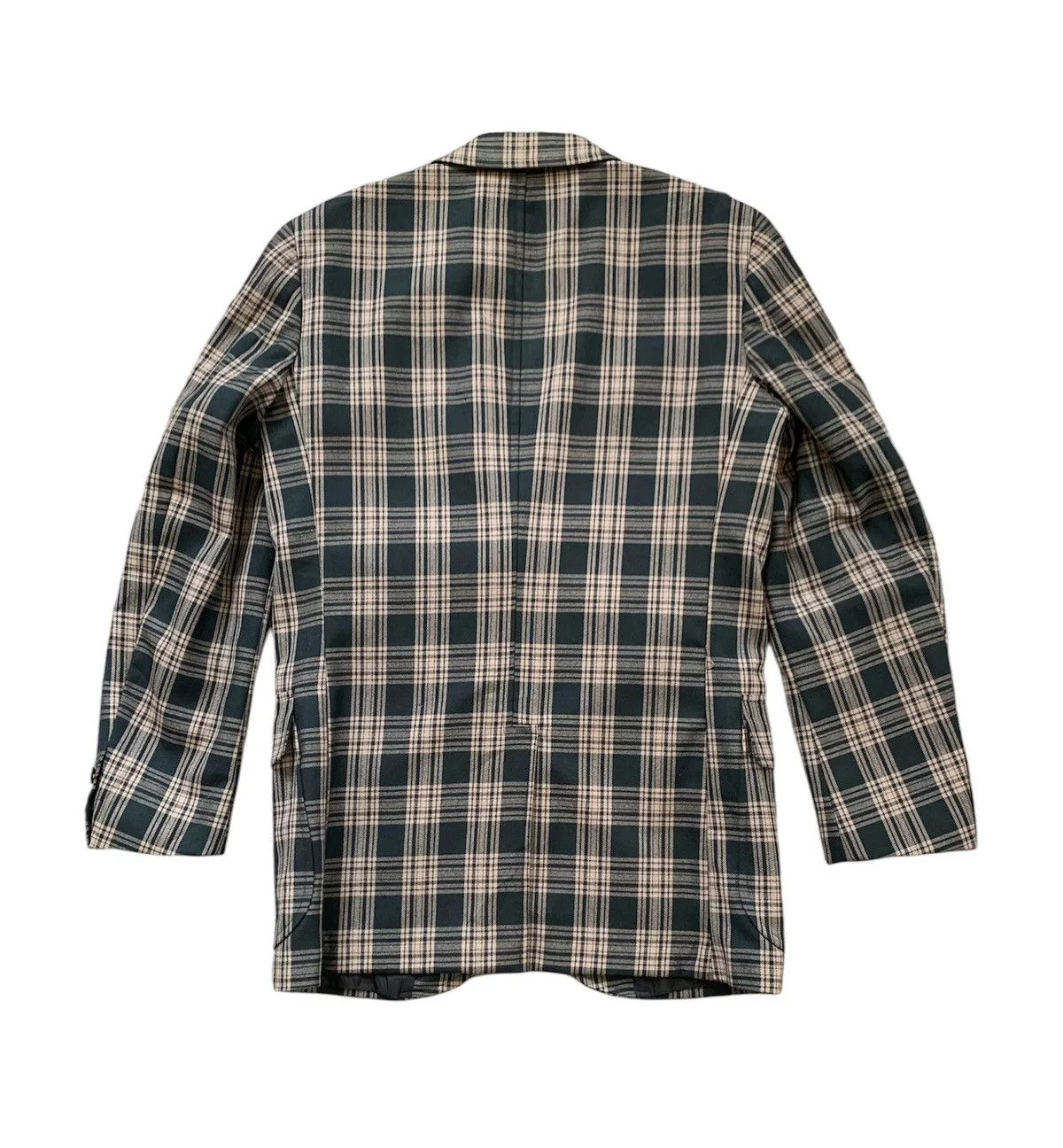 Van Light Jackets Van × Vans Nice Checkered Wool Van Jacket Green