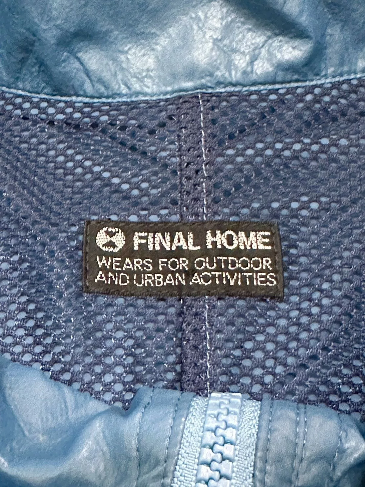 Final Home Light Jackets Final Home × Issey Miyake Grailed Final Home Runaway Survival Jacket by Issey Miyake Blue Vintage