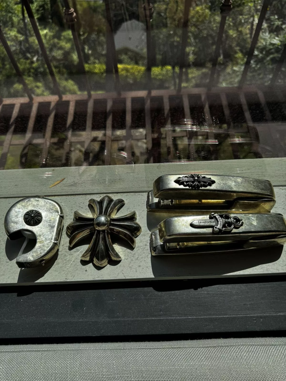 Chrome Hearts Miscellaneous Chrome Hearts Silver Floral Stapler