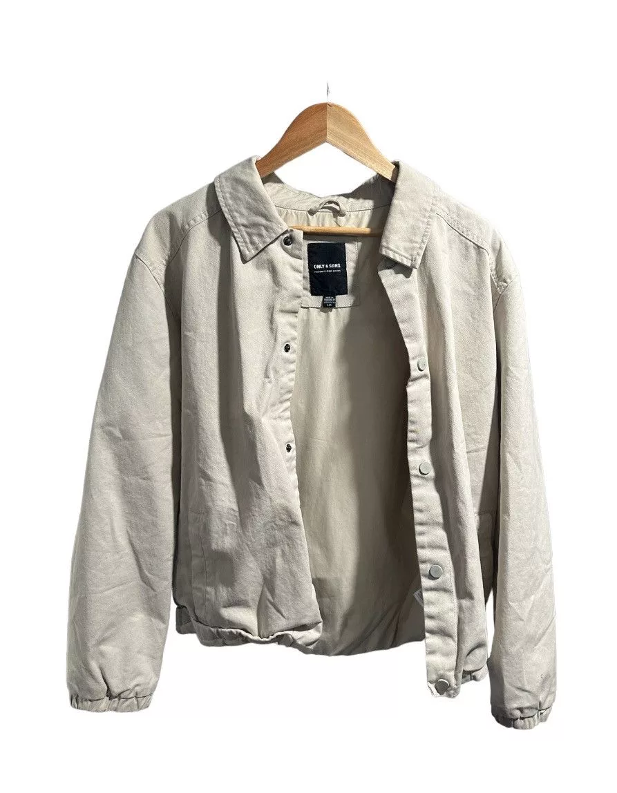 ONLY & SONS Light Jackets Only & Sons Egg White Light Coat Beige