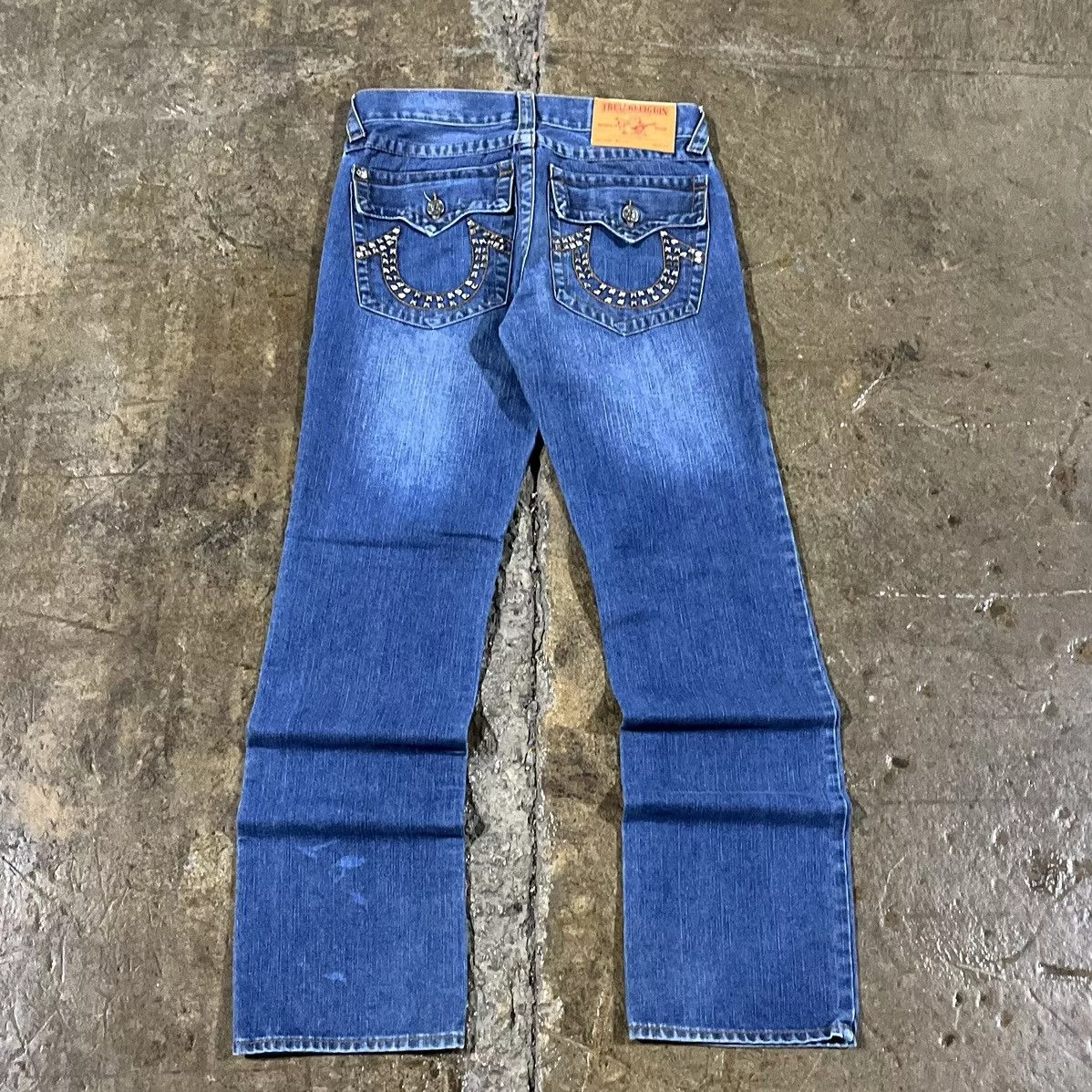 True Religion Denim True Religion × Vintage Crazy Vintage Y2K True Religion Jeans Hip-Hop Skater Unique Blue Streetwear