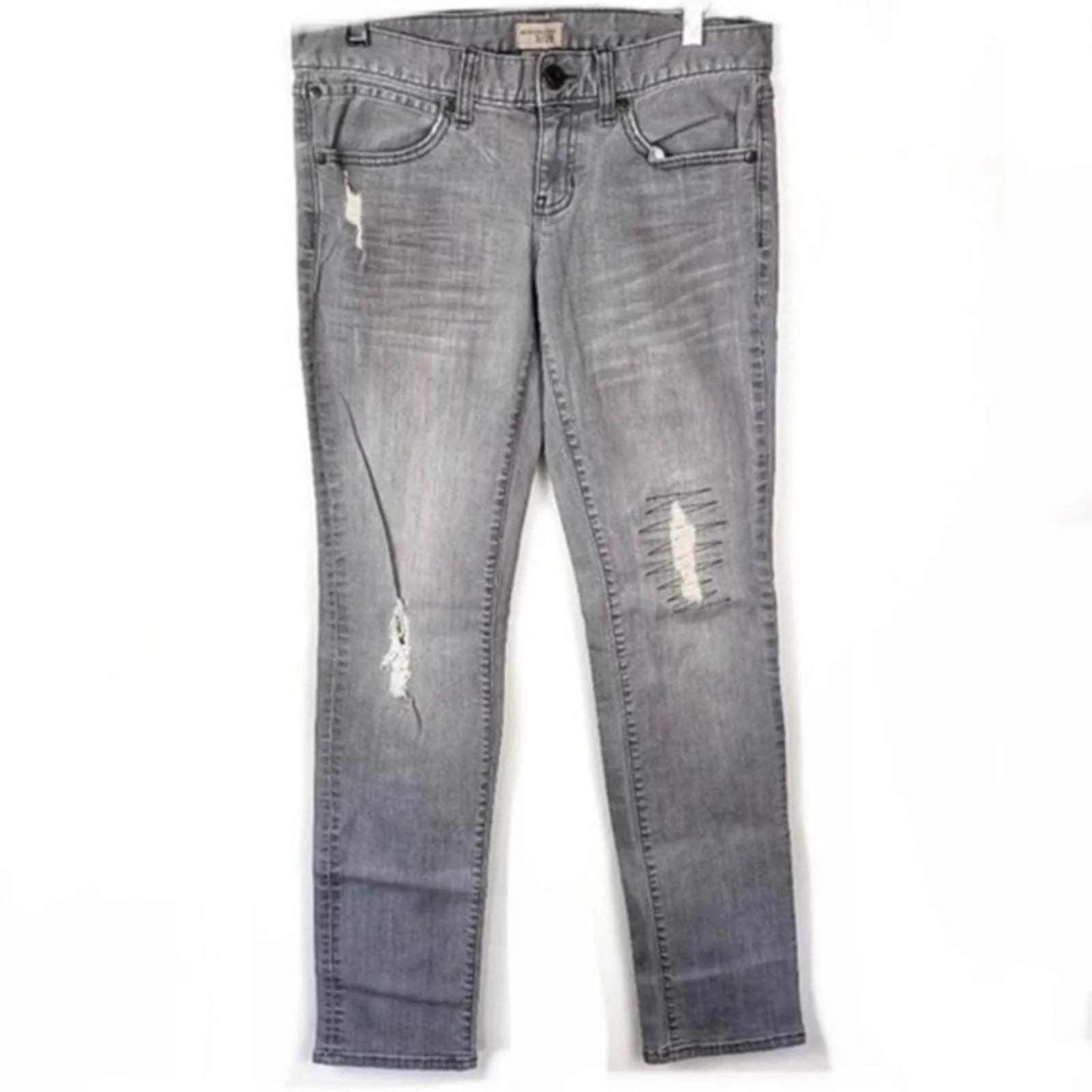 Gap Jeans GAP Women's Grey Distressed Slim Boyfriend Jeans Sz 8/29 Gray