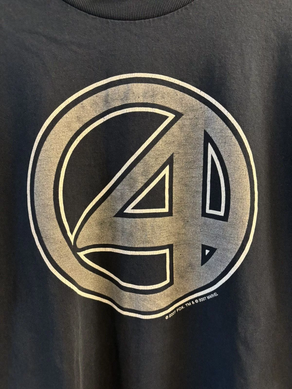 Marvel Comics Short Sleeve T Shirts Marvel Comics × Vintage Vintage 2007 Fantastic 4 Movie Promo T-Shirt Blue