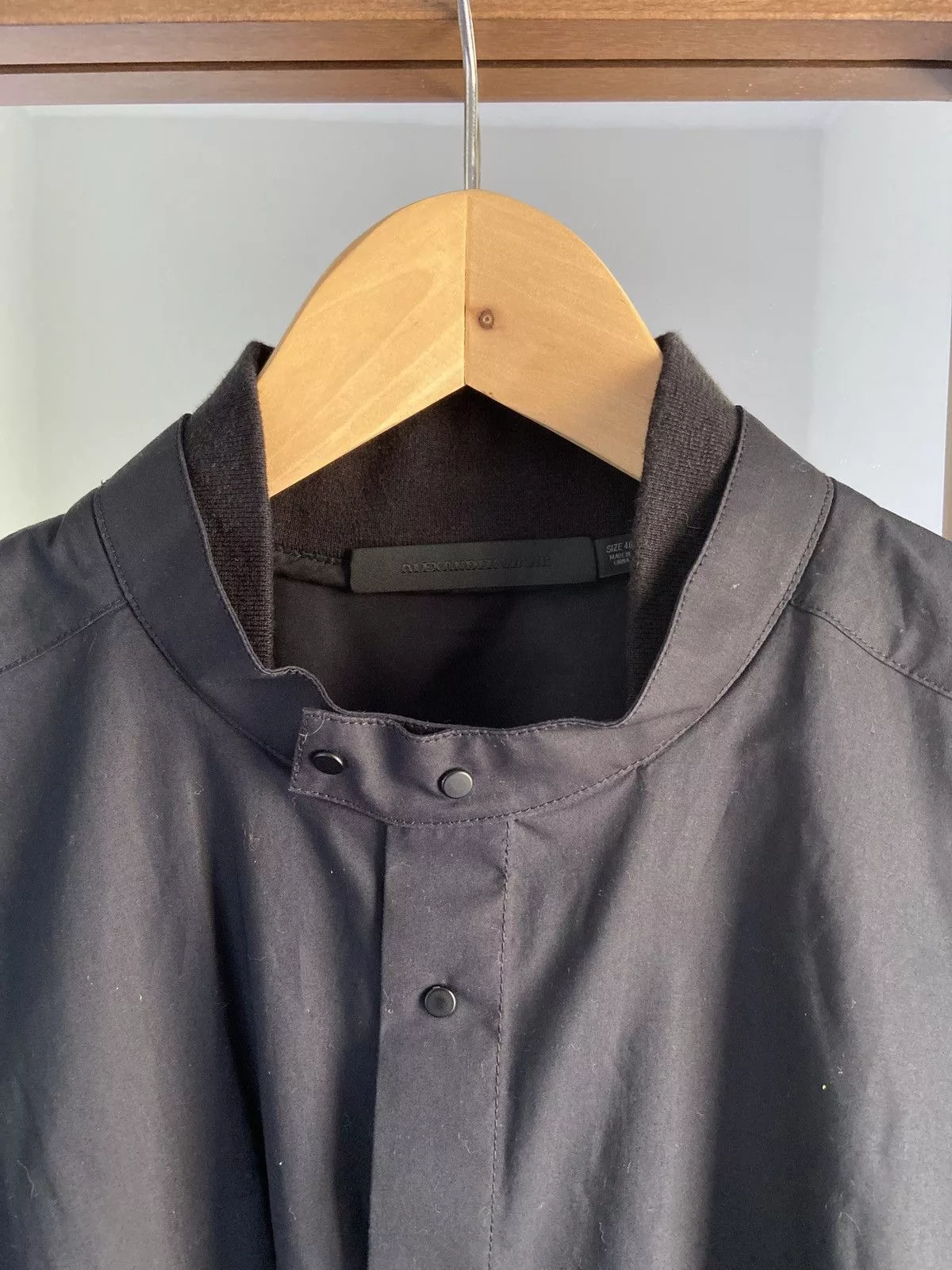Alexander Wang Shirts Button Ups Alexander Wang. Snap front shirt with Rib collar detail. Black