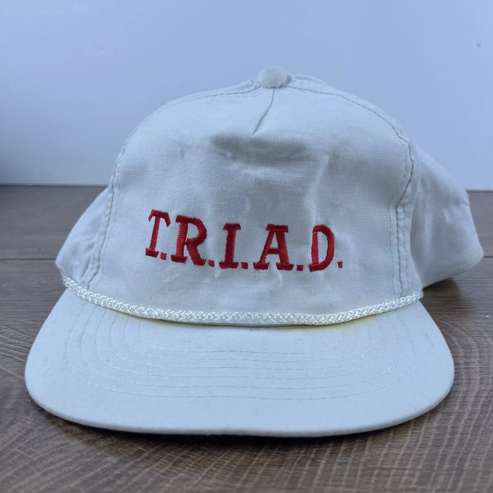 Other Hats Other TRIAD Hat Triad Snapback Hat White Hat Adjustable White Adul