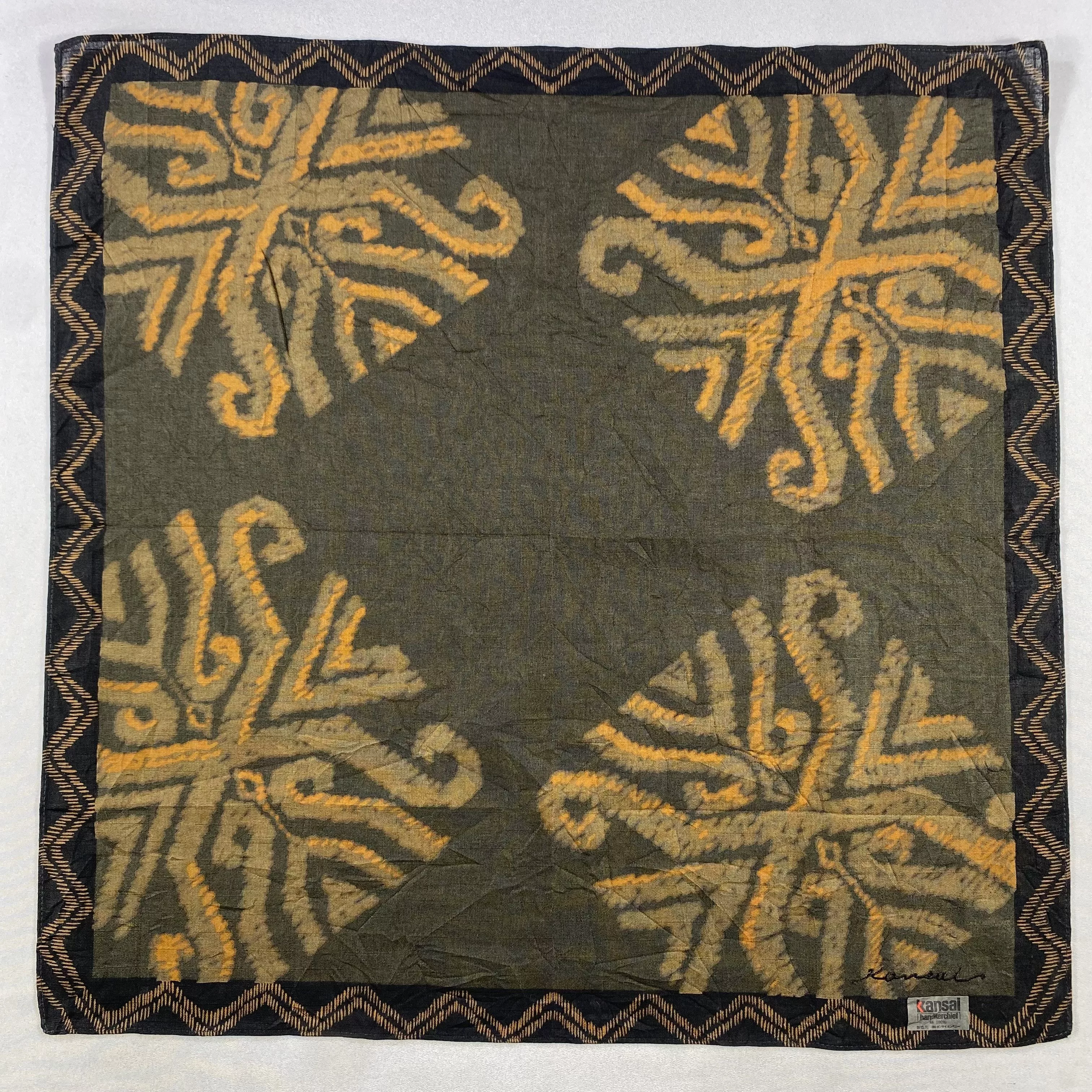 Kansai Yamamoto Ties Pocketsquares Kansai Yamamoto × Vintage NWT Kansai Yamamoto Bandana/ Handkerchief / Neckerchief Multi