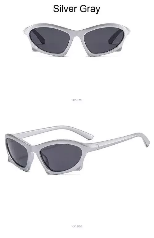Jewelry Sunglasses Jewelry Kurt Cobain Alien Sunglasses Punk Grunge 2000s Look Gray Vintage