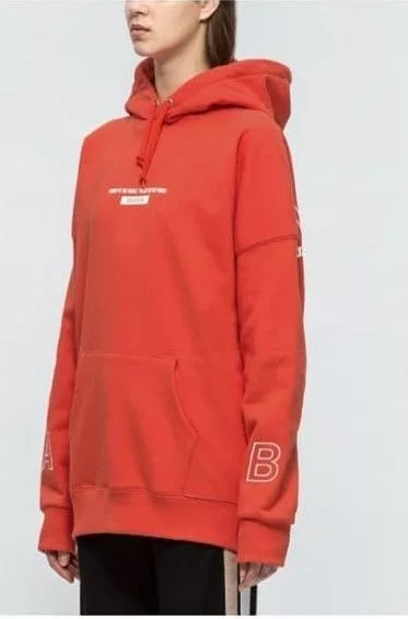 Andersson Bell Sweatshirts Hoodies Andersson Bell embroidered Spellout Oversized Hoodie Orange Avant-Garde