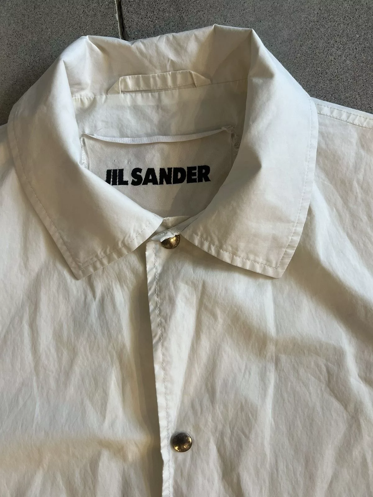 Jil Sander Light Jackets Jil Sander coaches jacket White