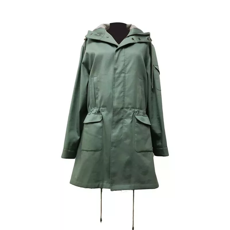 Other Parkas Other Green coat with hood and utility pockets