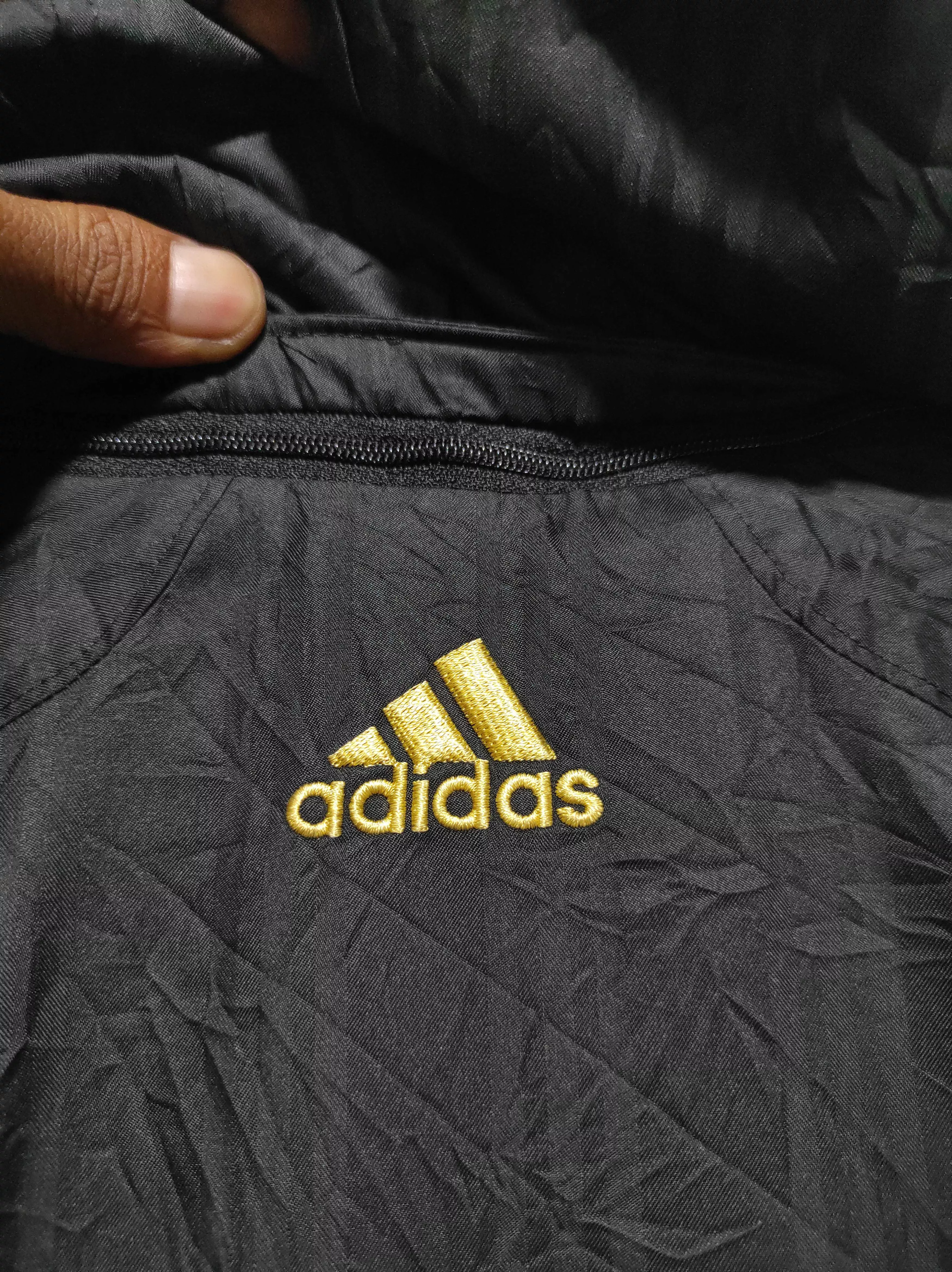 Adidas Heavy Coats Vintage Adidas Long Jacket Black