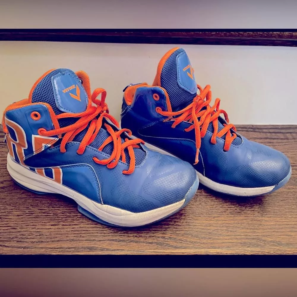 Designer Low Top Sneakers Designer VITIKE Boy Basketball High Top Shoes Blue