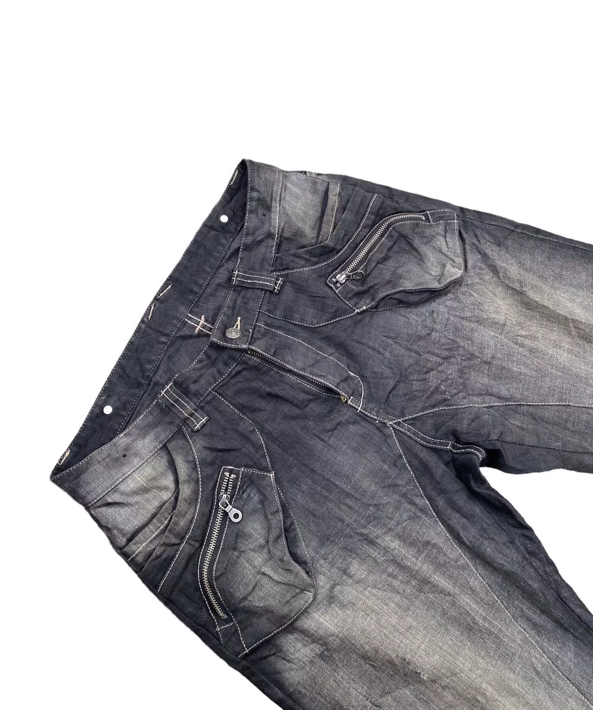 PPFM Denim PPFM Rare Twril Punk MultiPocket Denim pants Black
