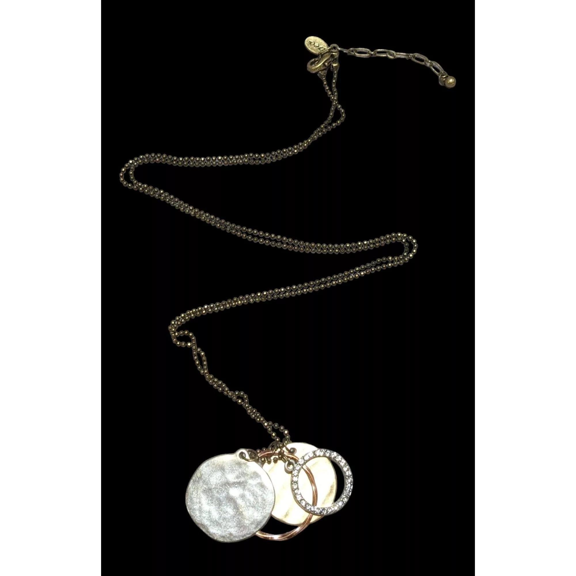 American Eagle Outfitters Necklaces American Eagle Outfitters AEO Metallic Hammered Disc Necklace Multi