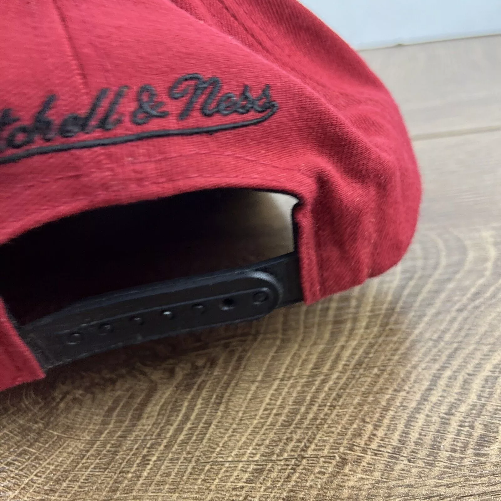 Mitchell & Ness Hats Miami Heat Hat Mitchell & Ness Miami Red Hat Adjustable Adul