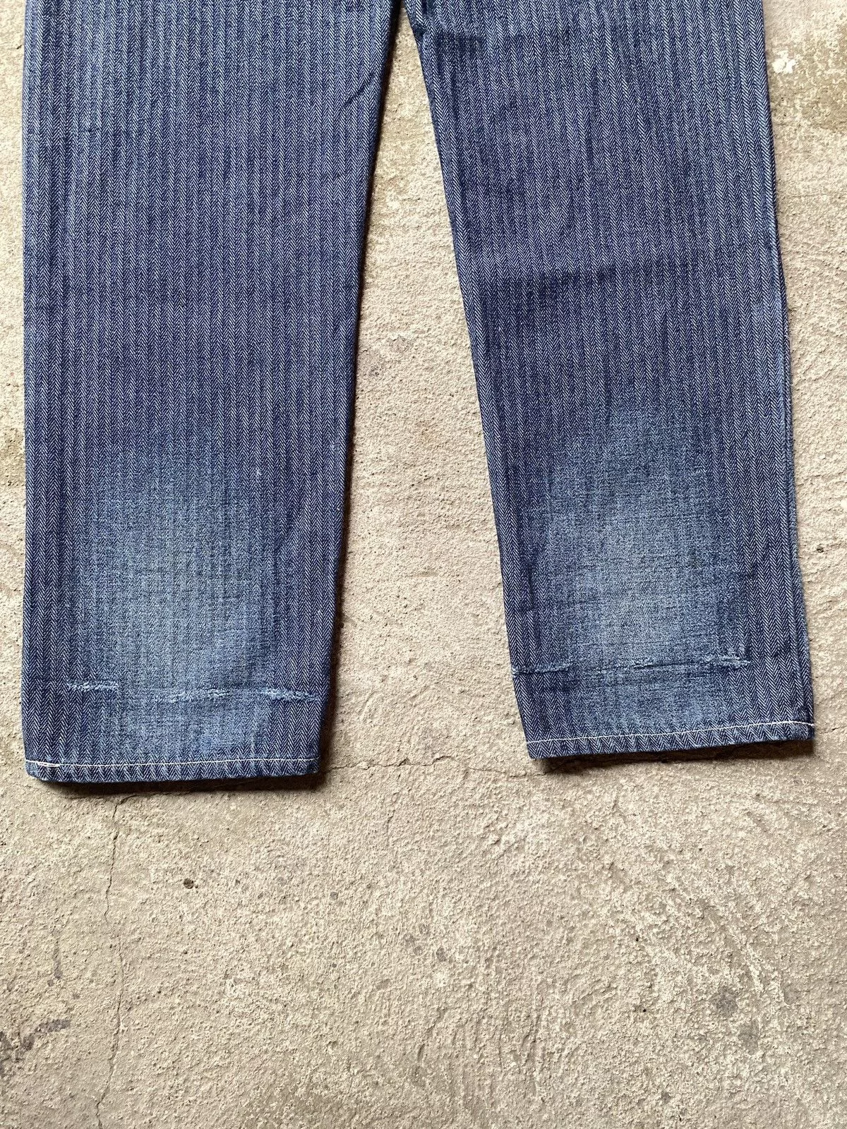 Evisu Jeans Evisu Seagull Big Logo Carpenter Pants Blue