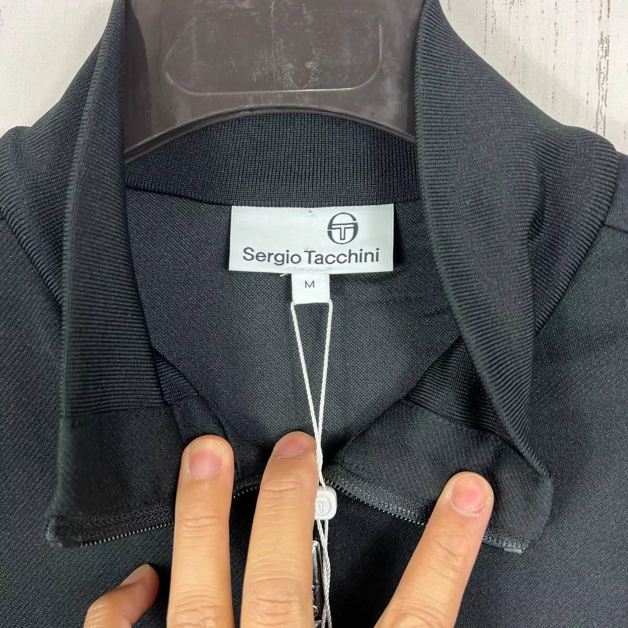 Sergio Tacchini Light Jackets Sergio Tacchini Damarindo M Full Zip Track Jacket New Men Black