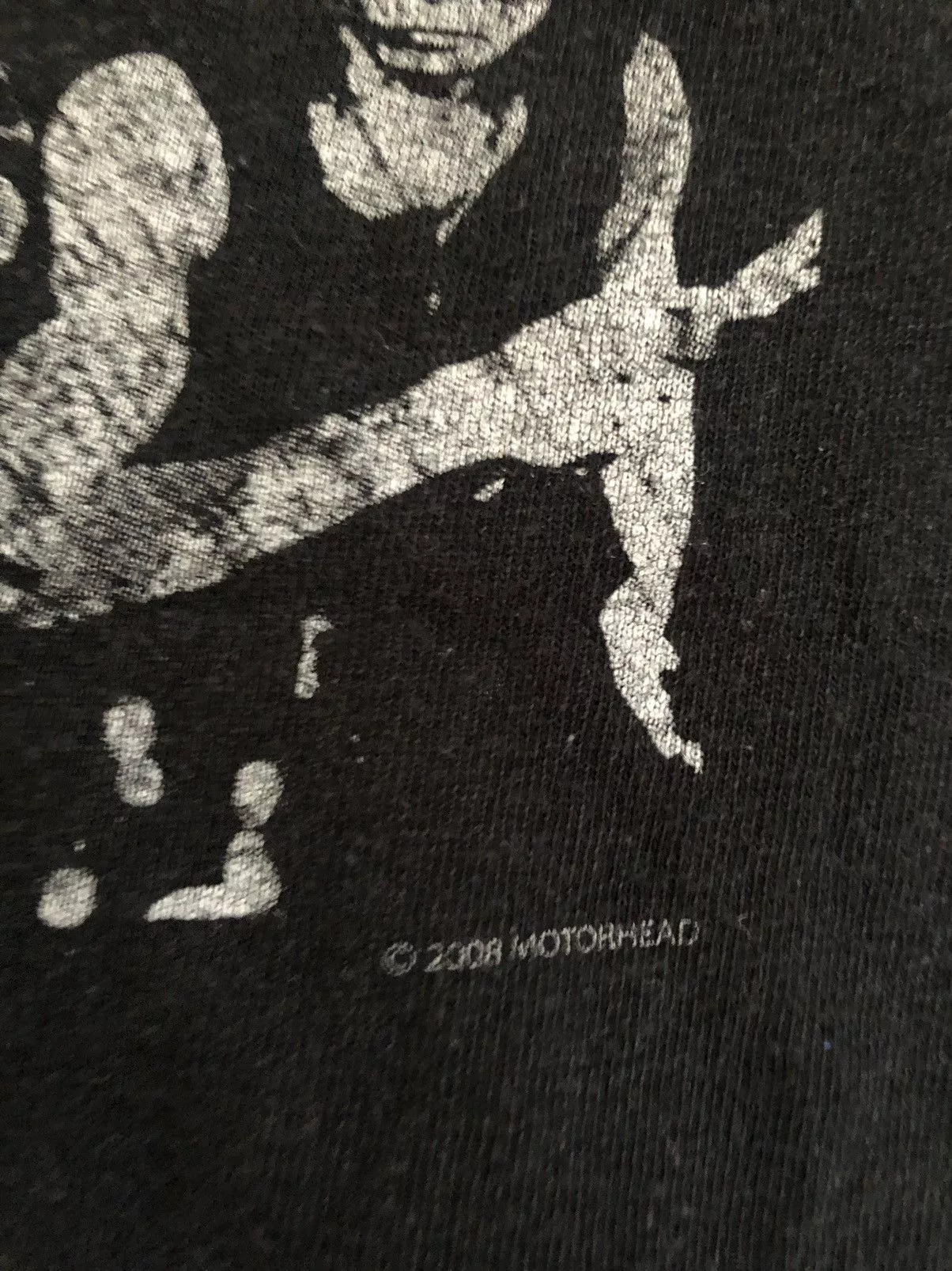 Band Tees Short Sleeve T Shirts Band Tees × Vintage VINTAGE MOTORHEAD 2008 WASHED TEE Black