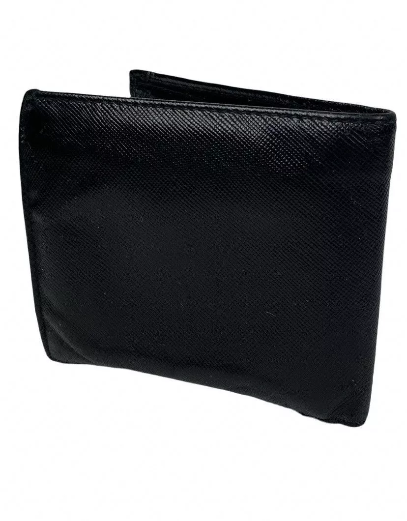 Prada Wallets Prada Saffiano Leather Bifold Wallet Black