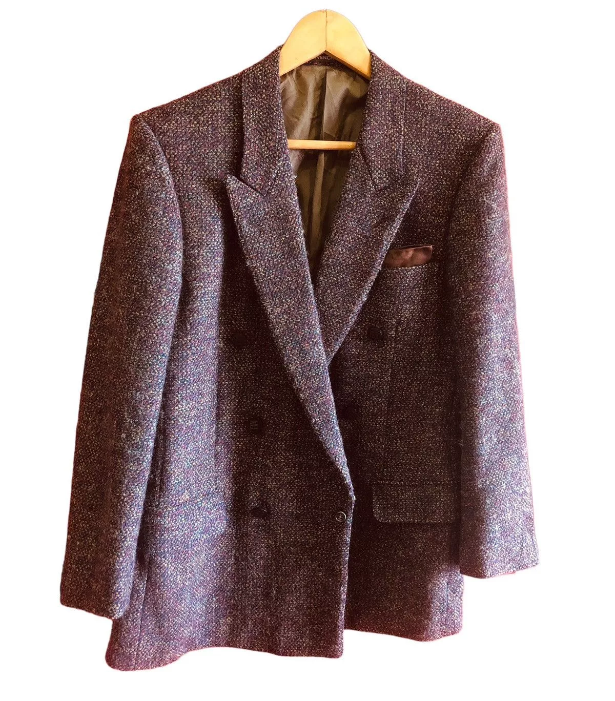 Givenchy Heavy Coats Givenchy Double Breasted Wool Coat Multi