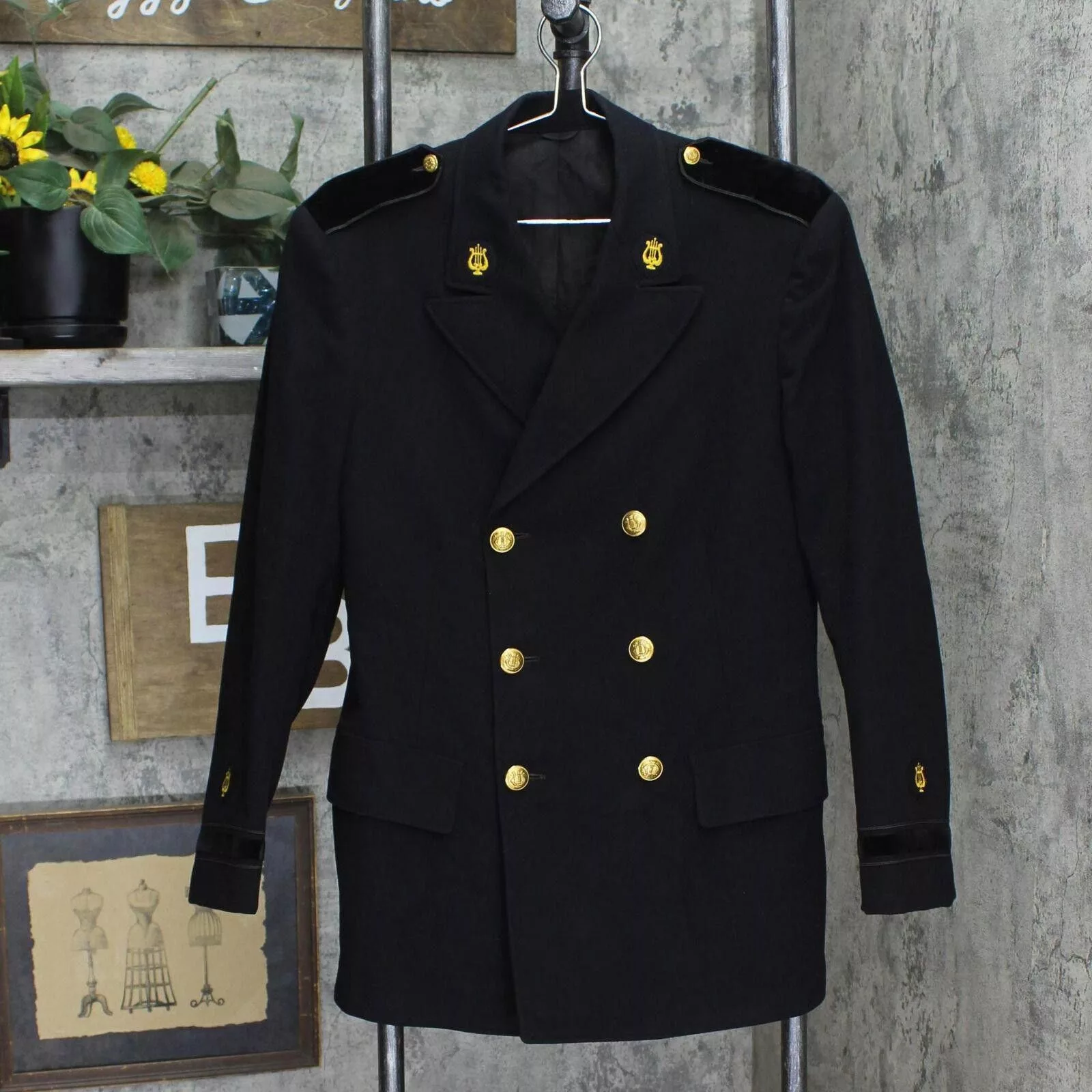 Designer Vests Designer Mens Band Bethlehem PA Marching Band Jacket Coat Black 38