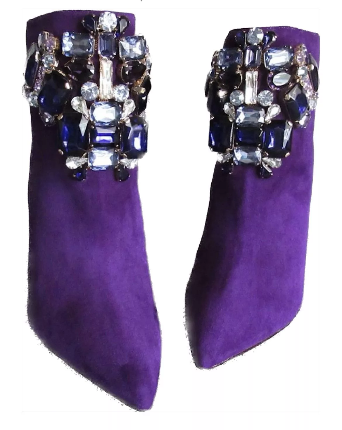 Dsquared2 Heels Dsquared2 purple suede and crystal