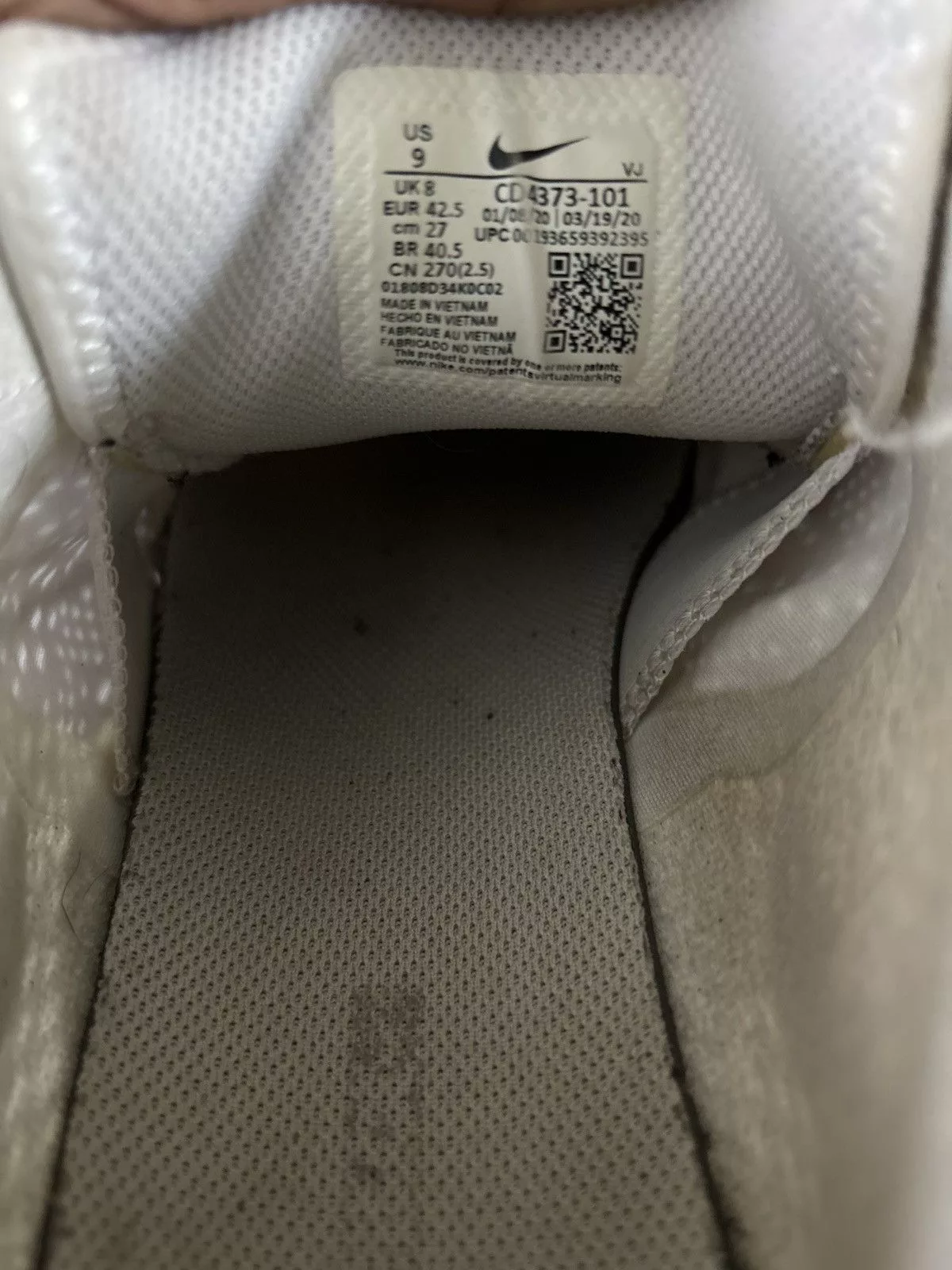 Nike Low Top Sneakers Nike react vision White