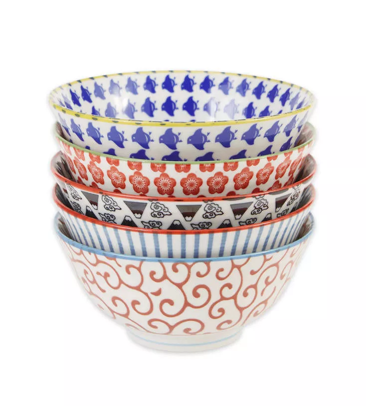 Japanese Modern 6" Bowl 16 oz