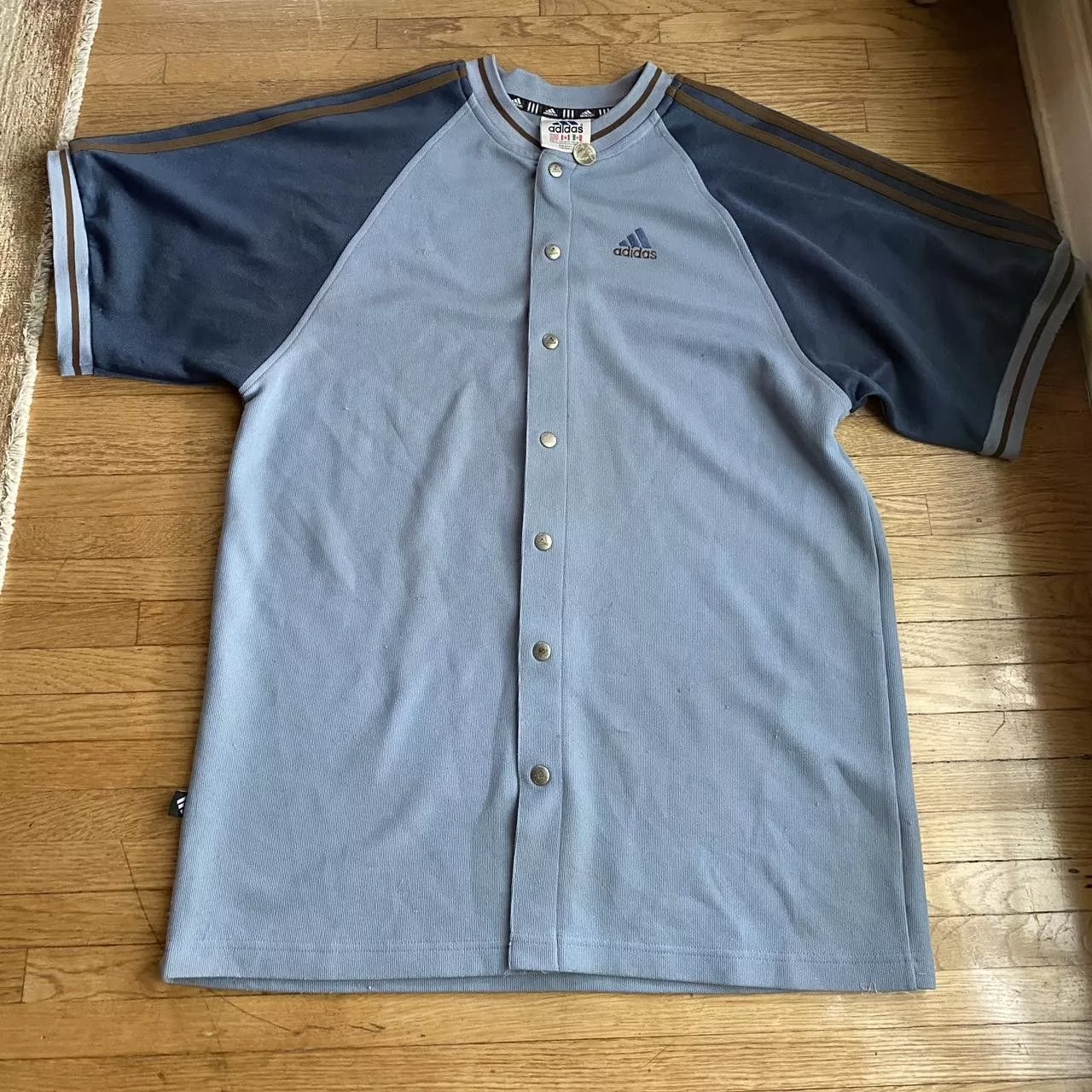 Adidas Shirts Button Ups Vintage Adidas button down Blue