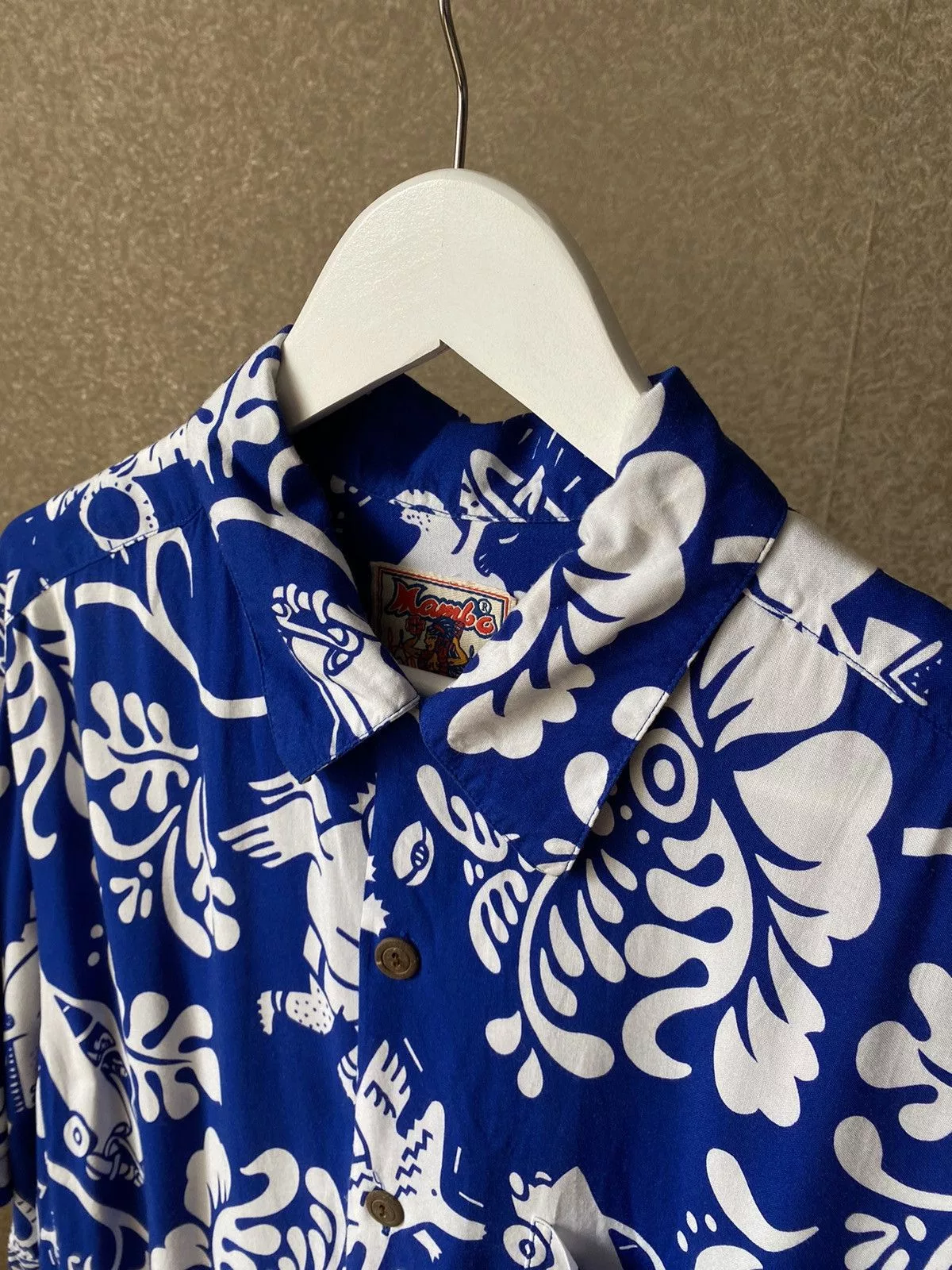 Mambo Shirts Button Ups Mambo × Vintage Mambo Shirt Vintage Hawaii Blue