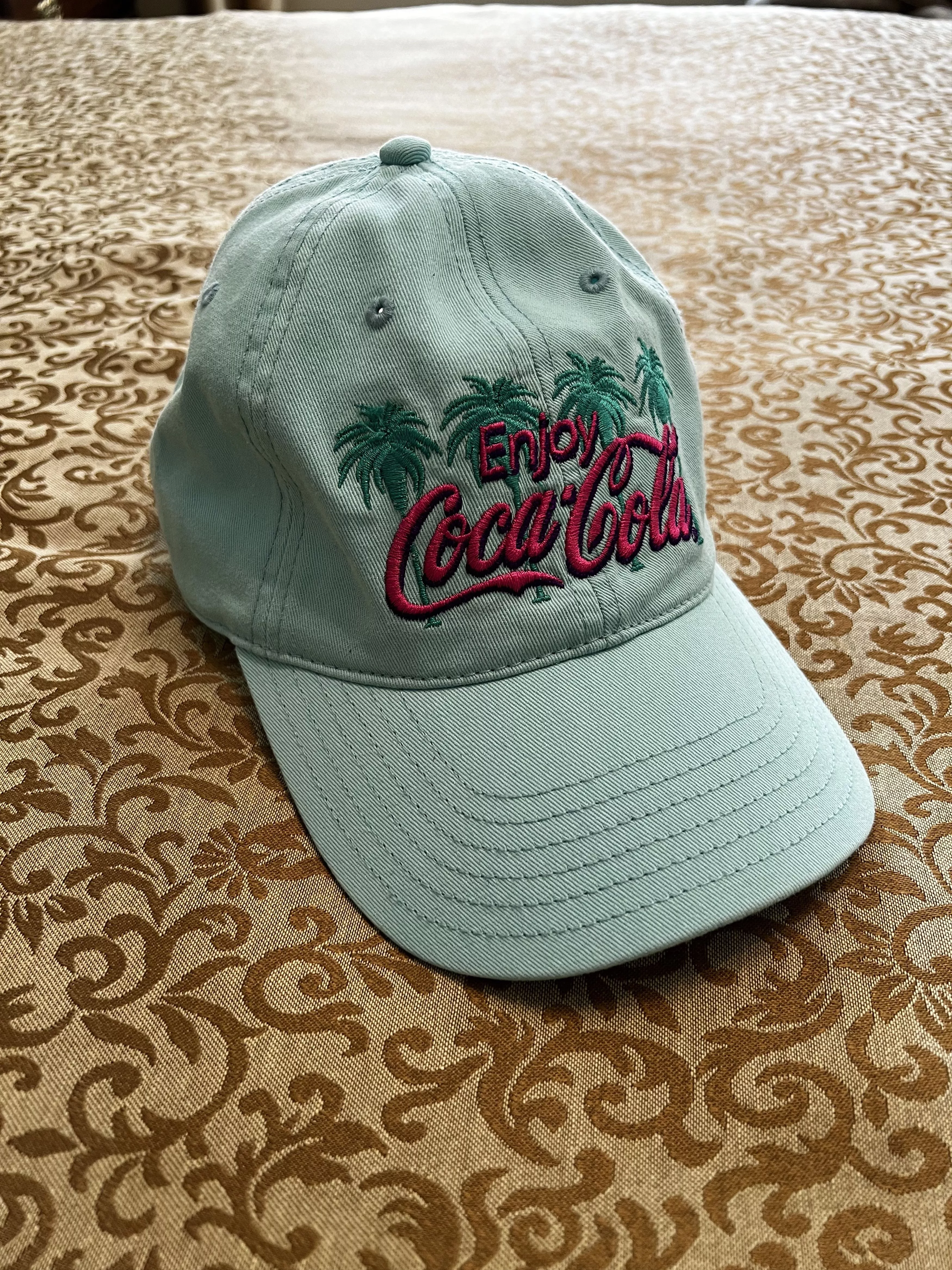 Coca Cola Hats Coca Cola × Vintage Mint Coca Cola Soda Palm Trees Hat Cap Green