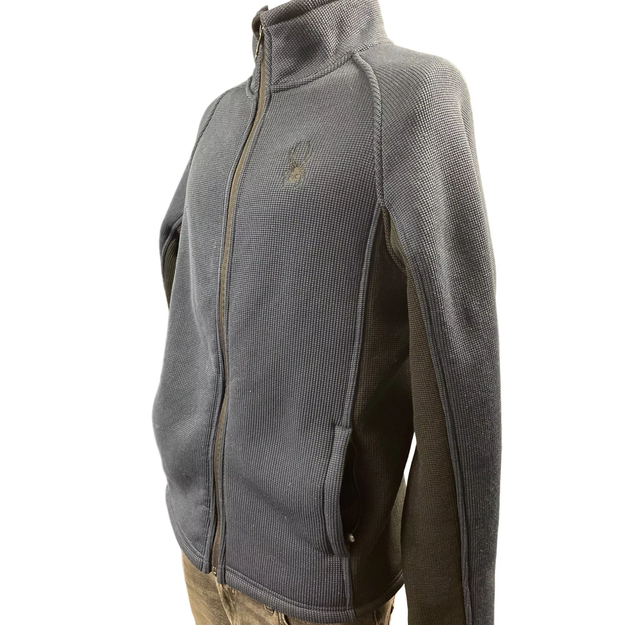 Spyder Light Jackets Spyder Men's Blue/Black Full zipper Fleece Lining Jacket/Swe