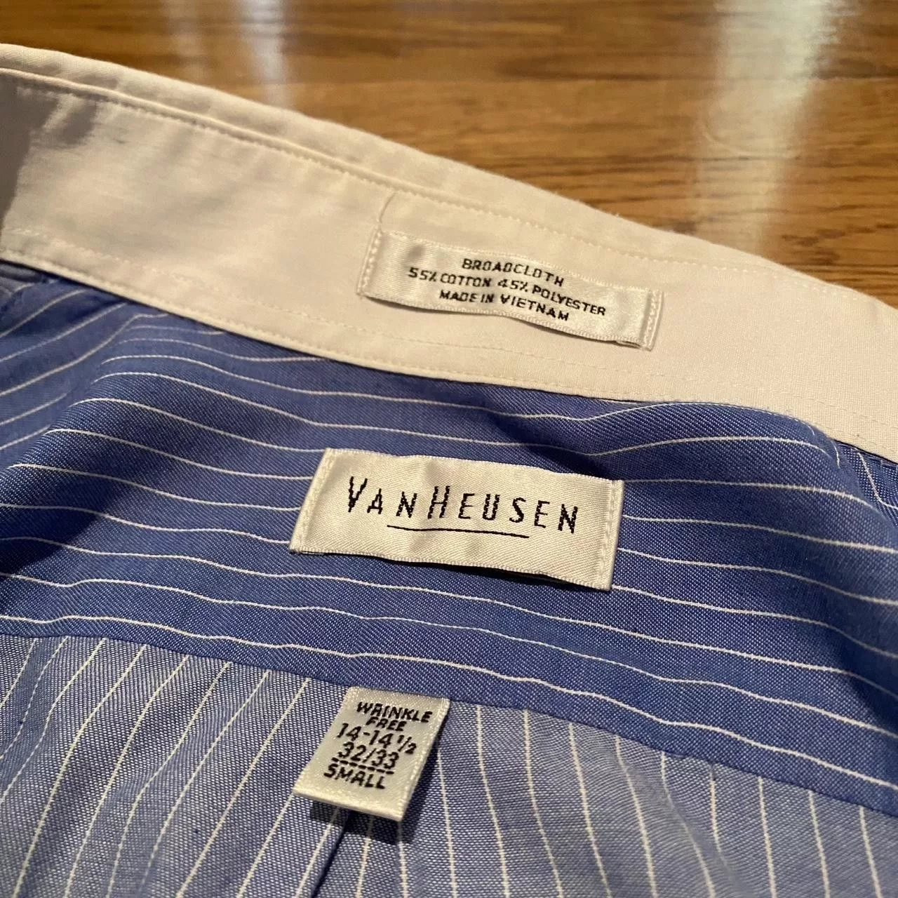 Van Heusen Shirts Button Ups Van Heusen VanHeusen stripped Button down Blue