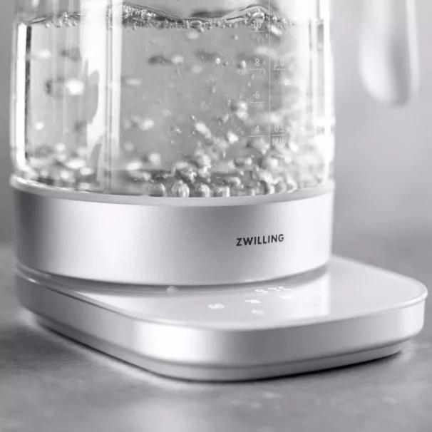 ENFINIGY GLASS KETTLE SILVER