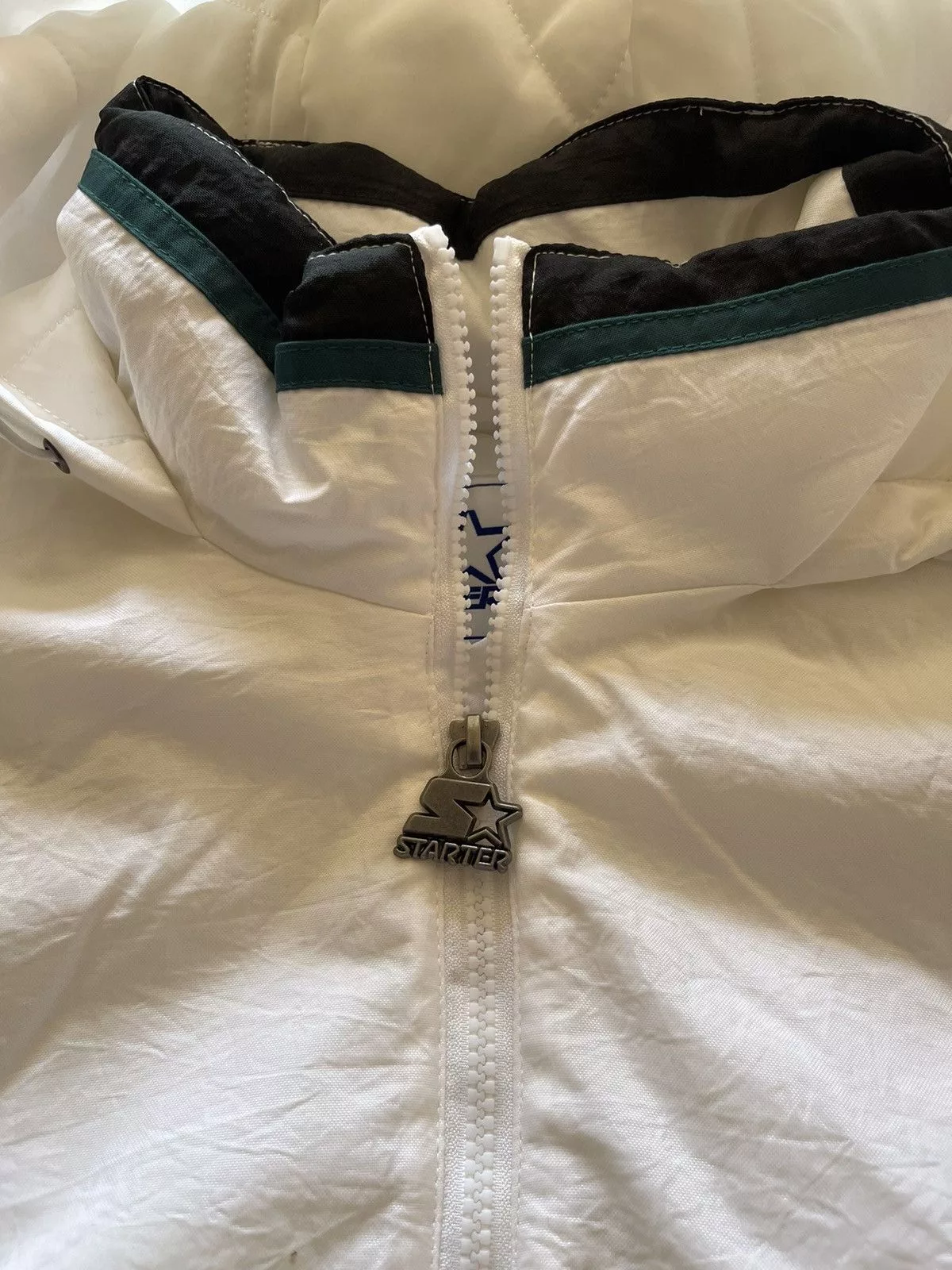 Starter Light Jackets Vintage Eagles Starter Pullover Jacket Green