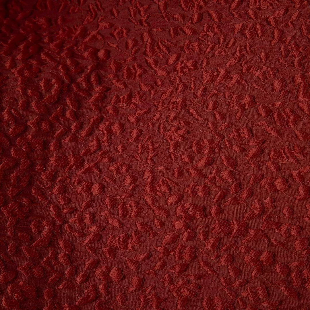 Jonathan Simkhai Long Sleeve T Shirts Jonathan Simkhai Red Jacquard Pattern Puff Sleeve Top
