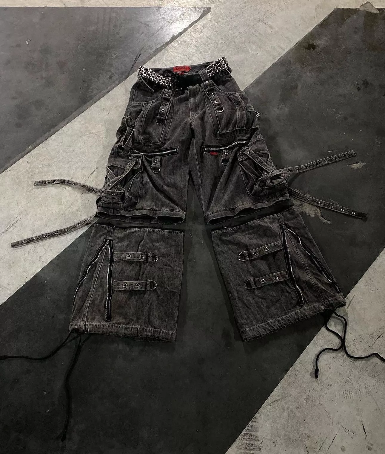 Tripp NYC Denim Tripp nyc x strap pants Black