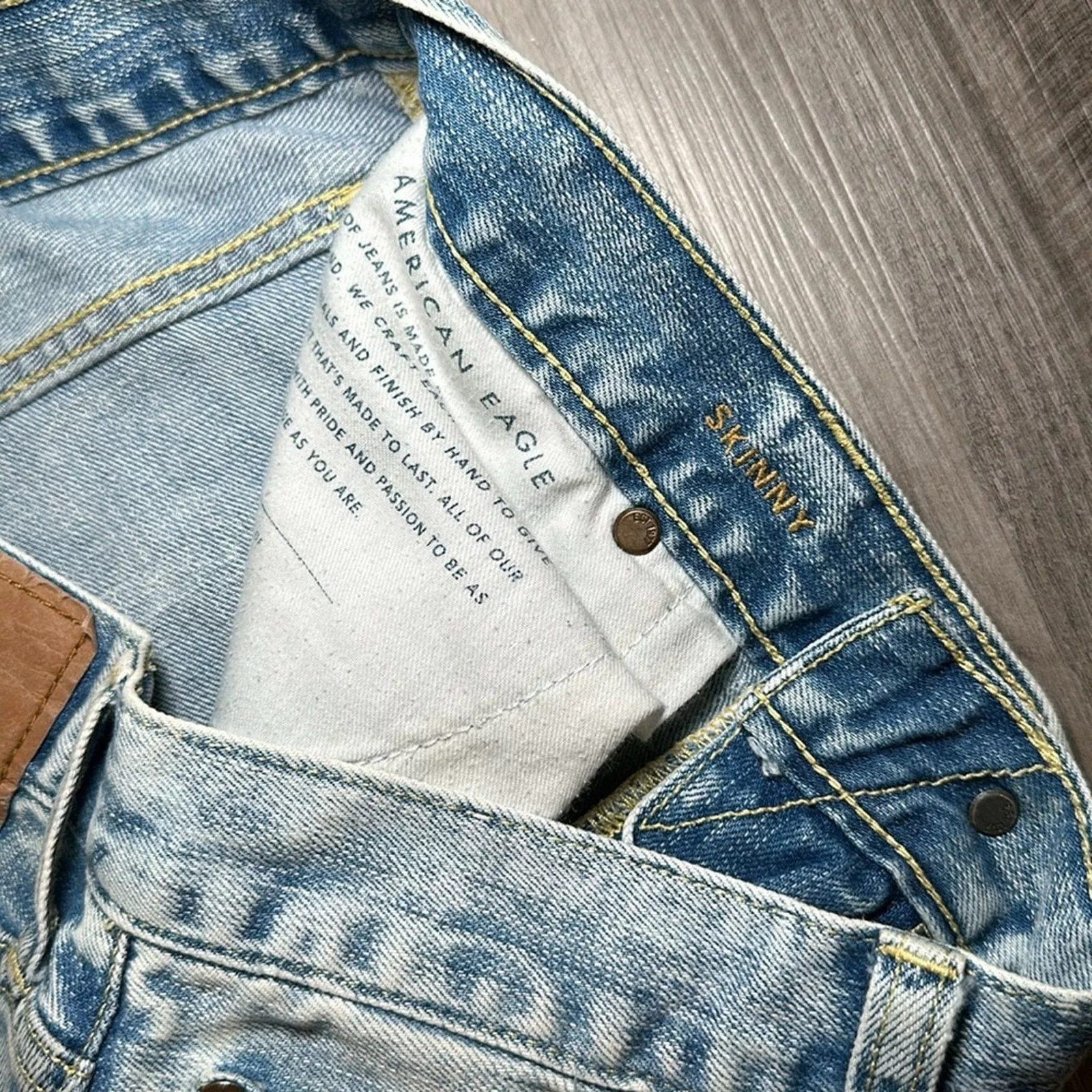 American Eagle Outfitters Denim American Eagle Outfitters American Eagle Flex Distressed Skinny Jeans - 29x32 Blue