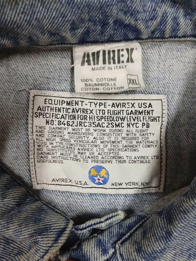 Avirex Denim Jackets Vintage jacket denim avirex Blue