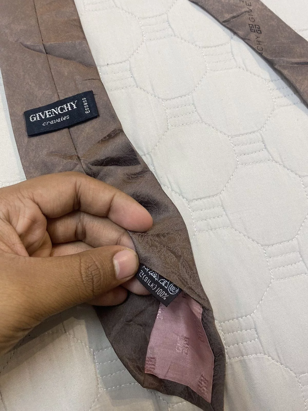 Designer Ties Pocketsquares Designer × Givenchy Givenchy Tie Brown