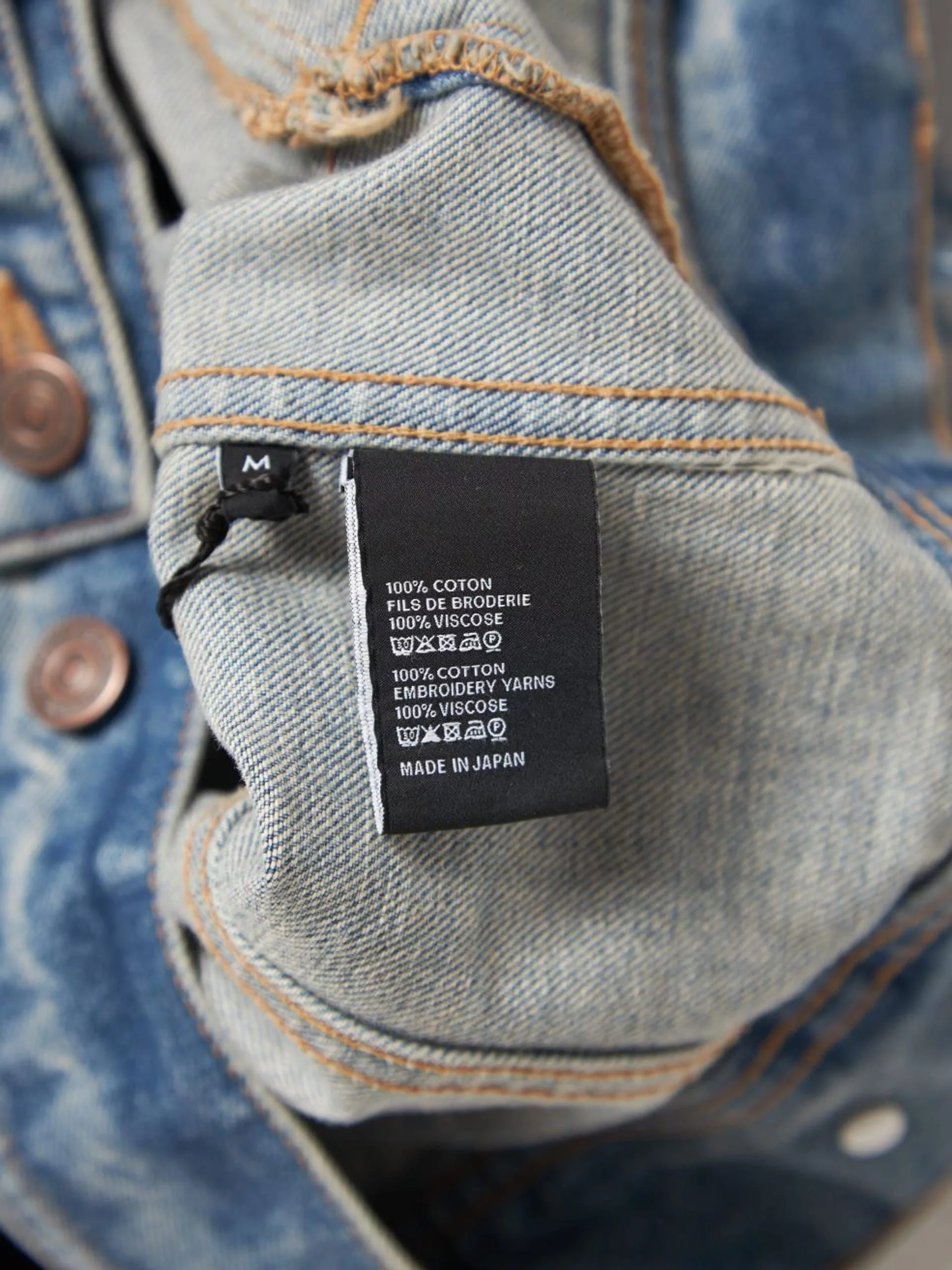Celine Light Jackets Celine Blue Denim Back Embroidered Vest