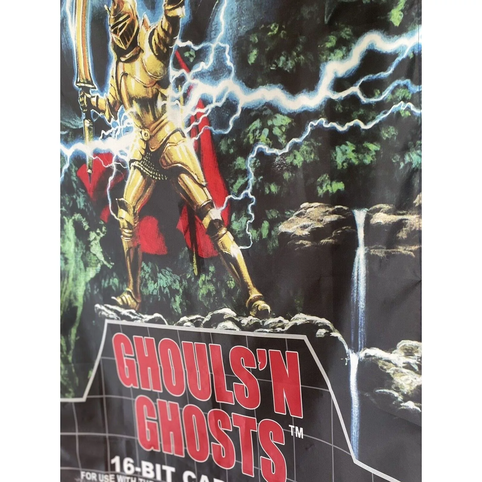 Other Miscellaneous Other Ghouls 'n Ghosts 5ft Flag Sega Genesis 1989 Banner Poster Multi