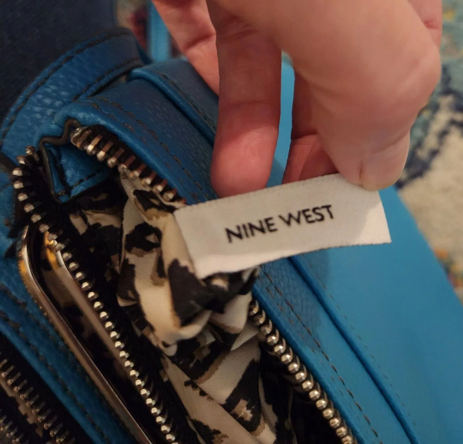 Nine West Other Blue Nine West Square Crossbody Purse