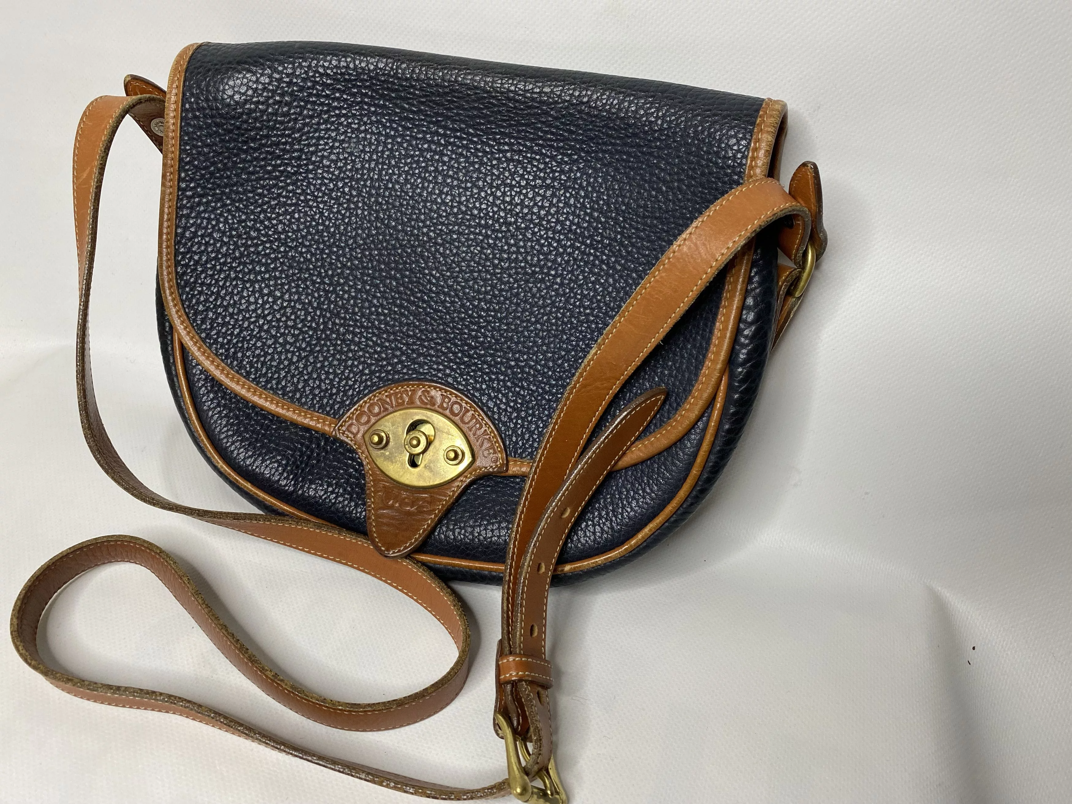 Dooney & Bourke Crossbody Bags Dooney & Bourke × Vintage VINTAGE DOONEY & BOURKE AWL SHOULDER/CROSSBODY BAG EUC USA Blue Luxury