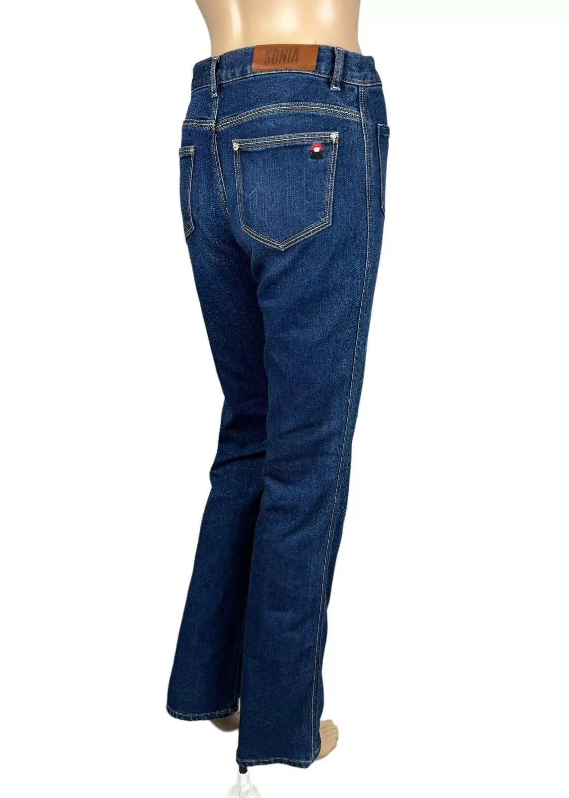 Sonia Rykiel Jeans Sonia Rykiel Bootcut Jeans Embroidered Logo size 36 Blue